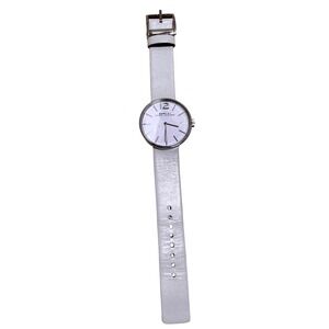 Marc by Marc Jacobs Baker White Leather Watch MBM1331 Silver Stainless Steel